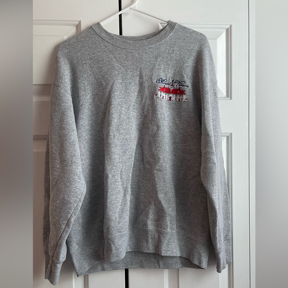 Light Gray Mount Vernon Crewneck Sweater
